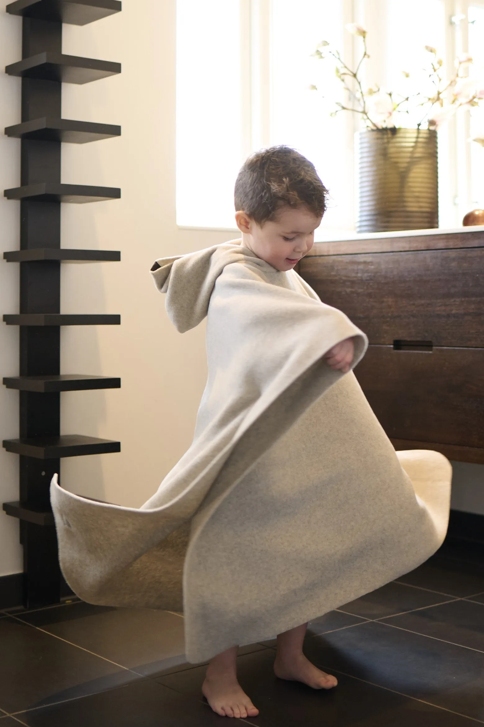 BATHING PONCHO TODDLER - 405 - SAND