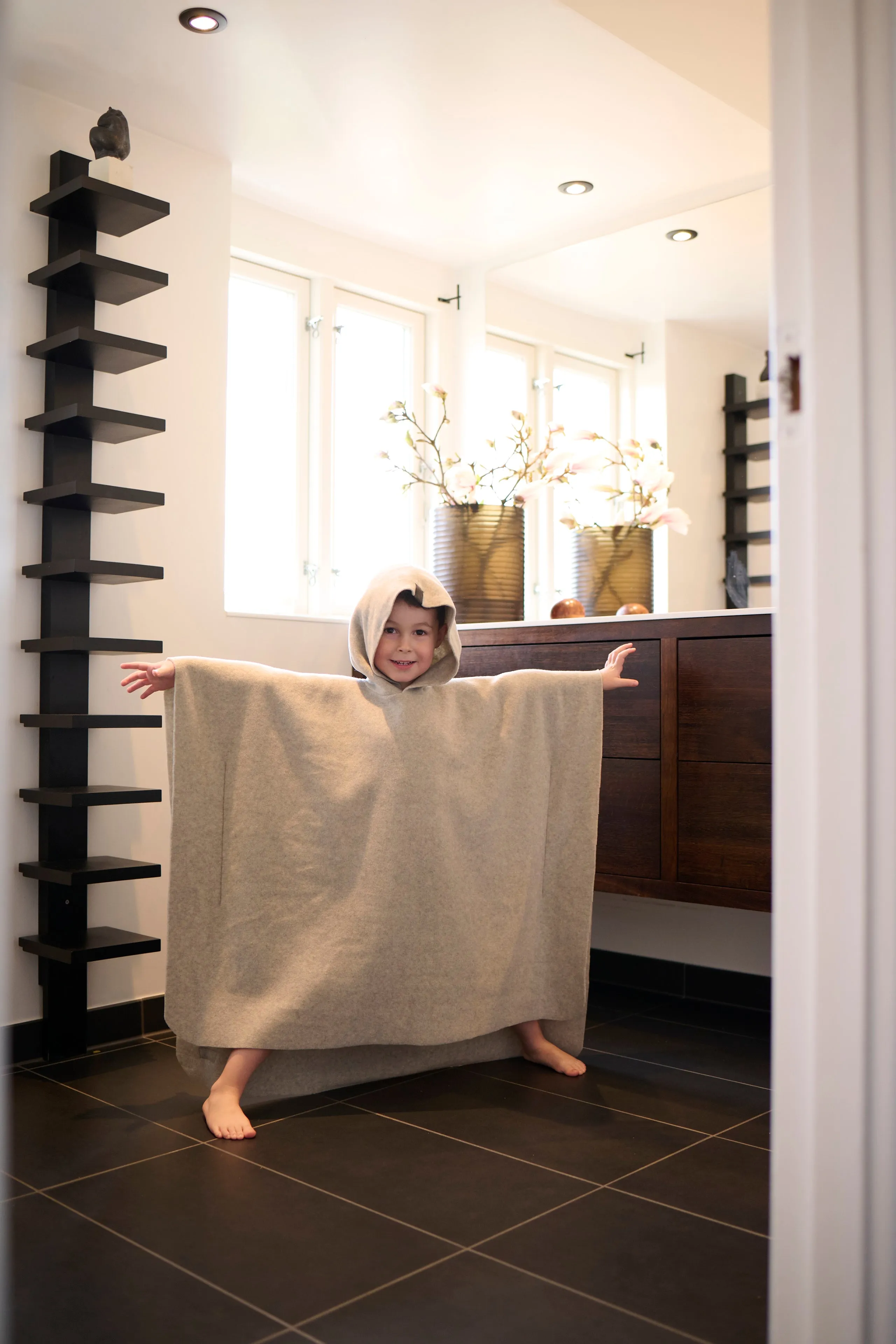 BATHING PONCHO TODDLER - 405 - SAND