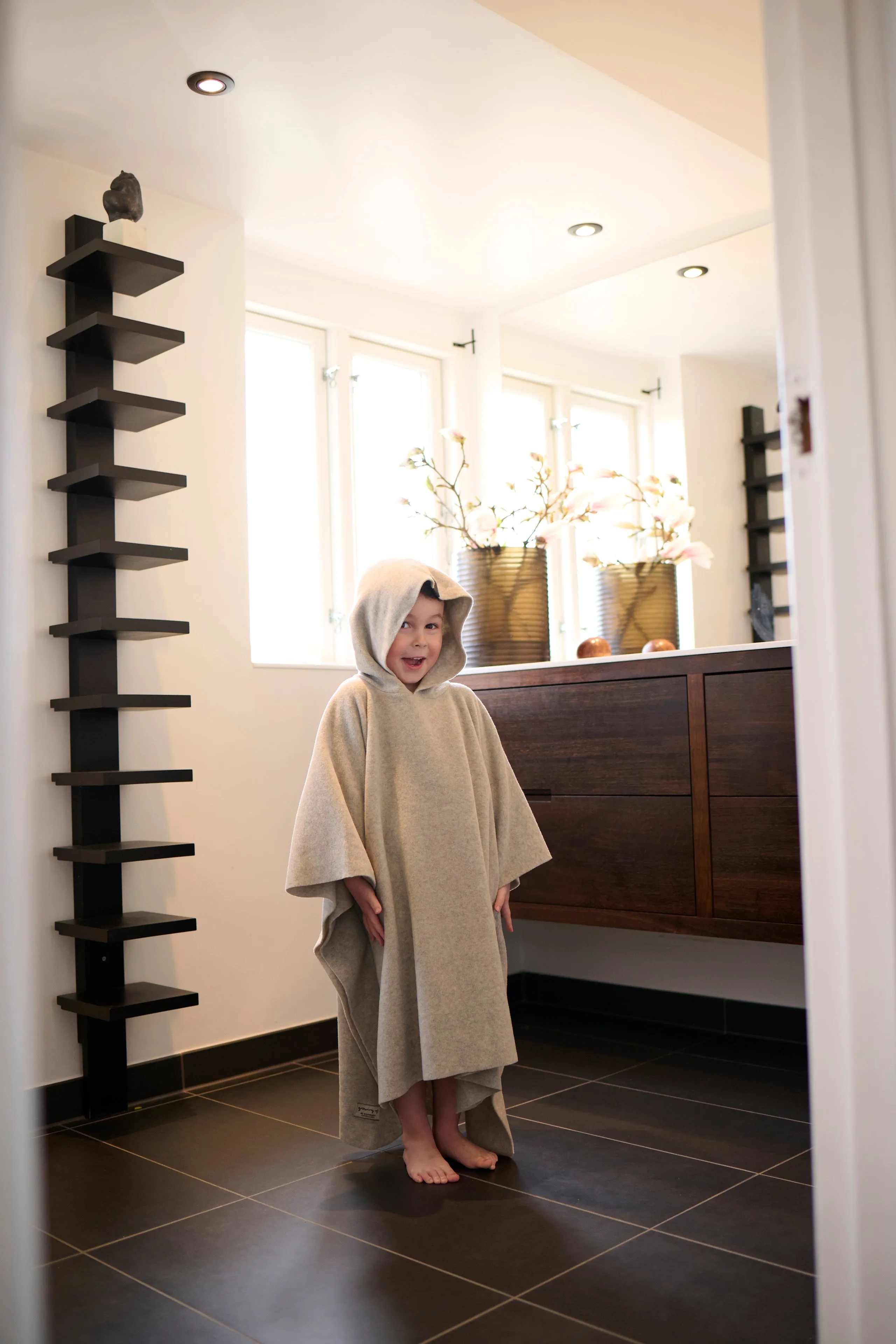BATHING PONCHO TODDLER - 405 - SAND