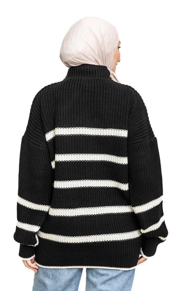 Black S-W Pullover