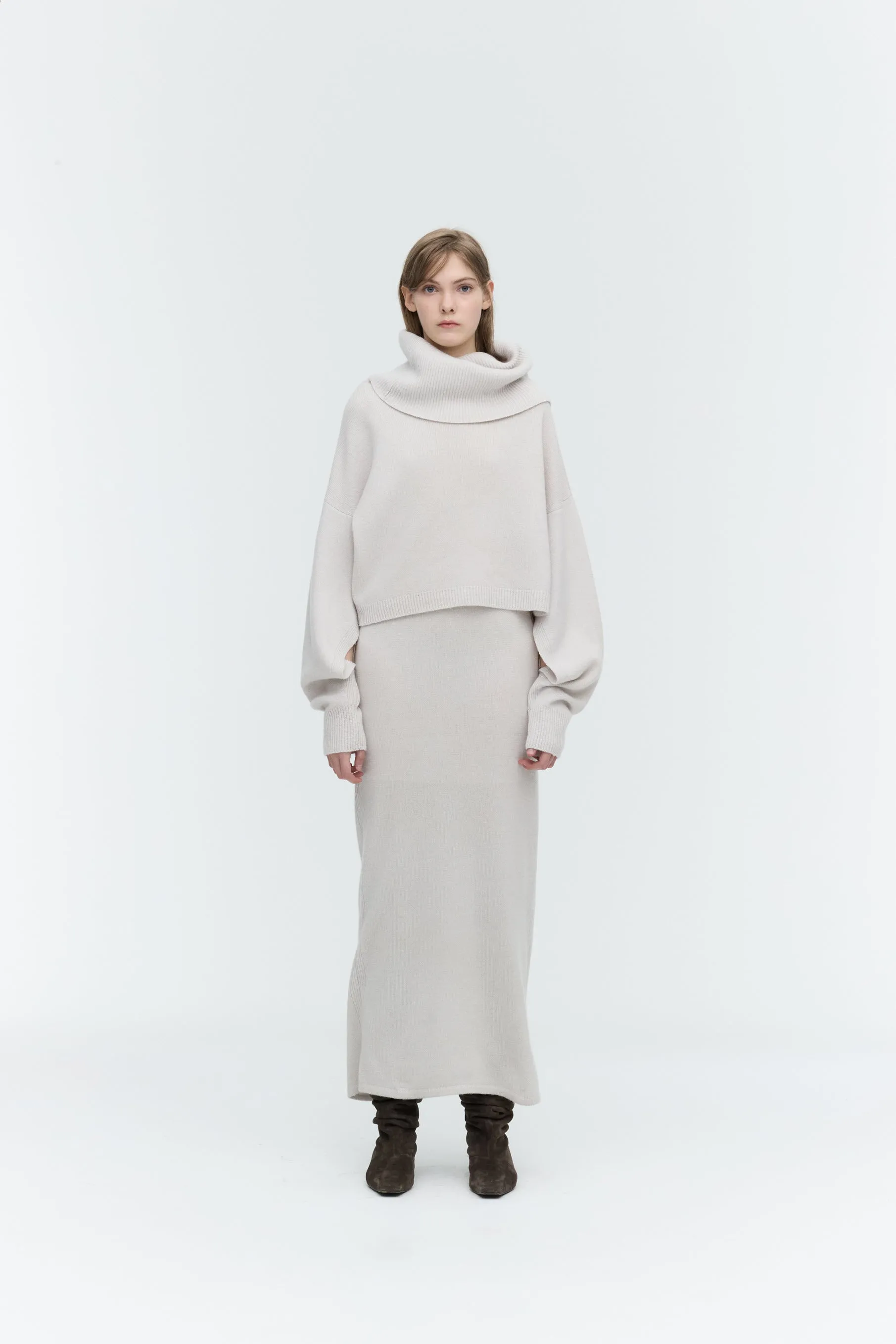 Cashmere Sleeveless Knit Dress