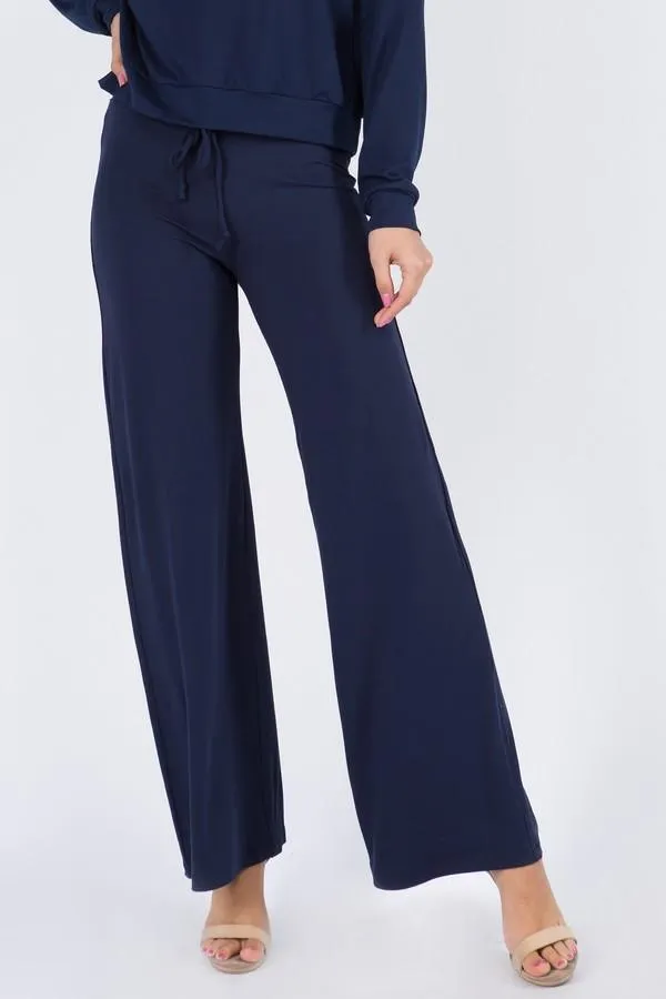 Comfy Wide Leg Drawstring Pants