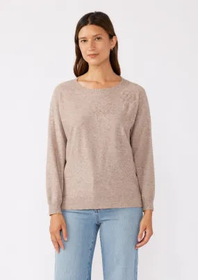 CREWNECK DROP SHOULDER / EMBROIDERY PULLOVER