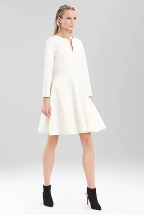Double Knit Jersey Long Sleeve Dress