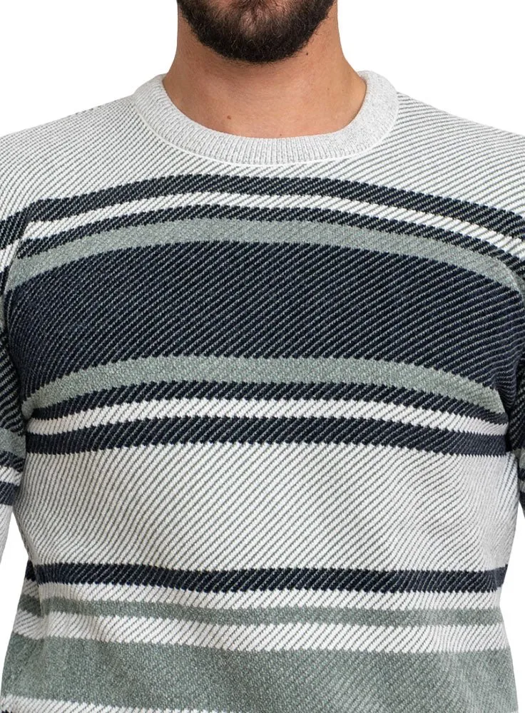Grey-Design116 Br-Striped Pullover