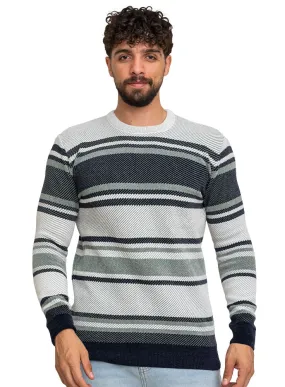 Grey-Design116 Br-Striped Pullover