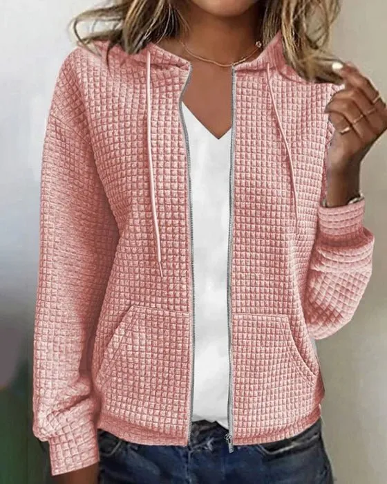 Ivyshape | Cardigan With Block Pattern
