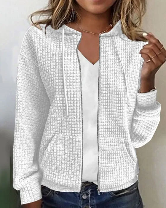 Ivyshape | Cardigan With Block Pattern