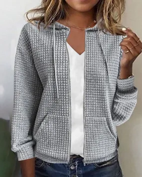 Ivyshape | Cardigan With Block Pattern