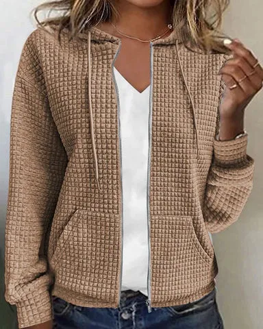 Ivyshape | Cardigan With Block Pattern