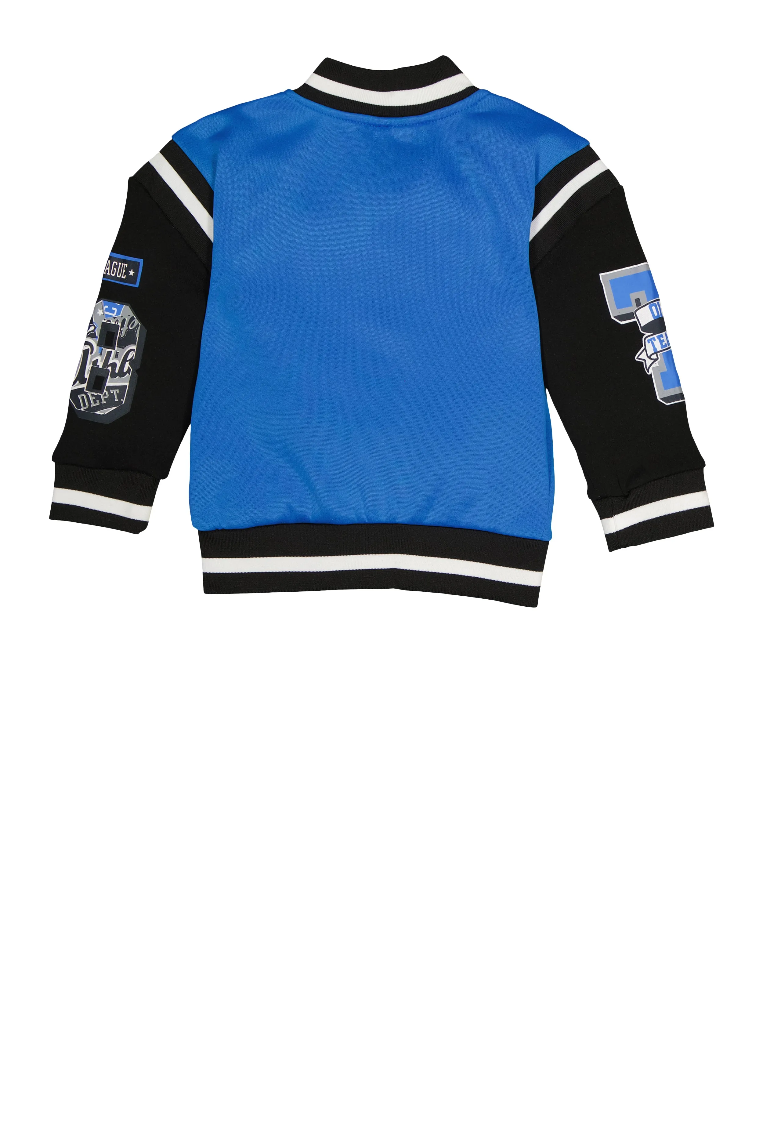 Little Boys Tiger Graphic Chenille Patch Varsity Jacket