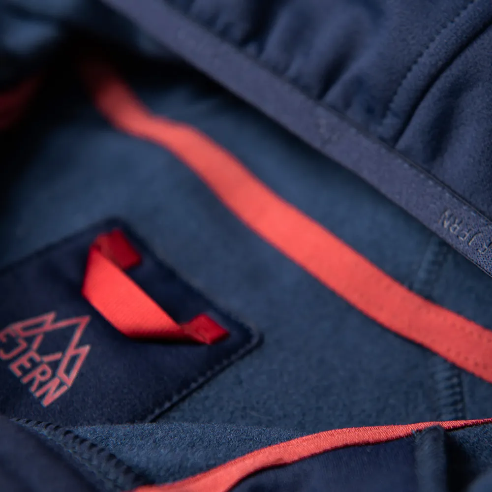 Mens Vandring Stretch Fleece Jacket (Navy/Rust)