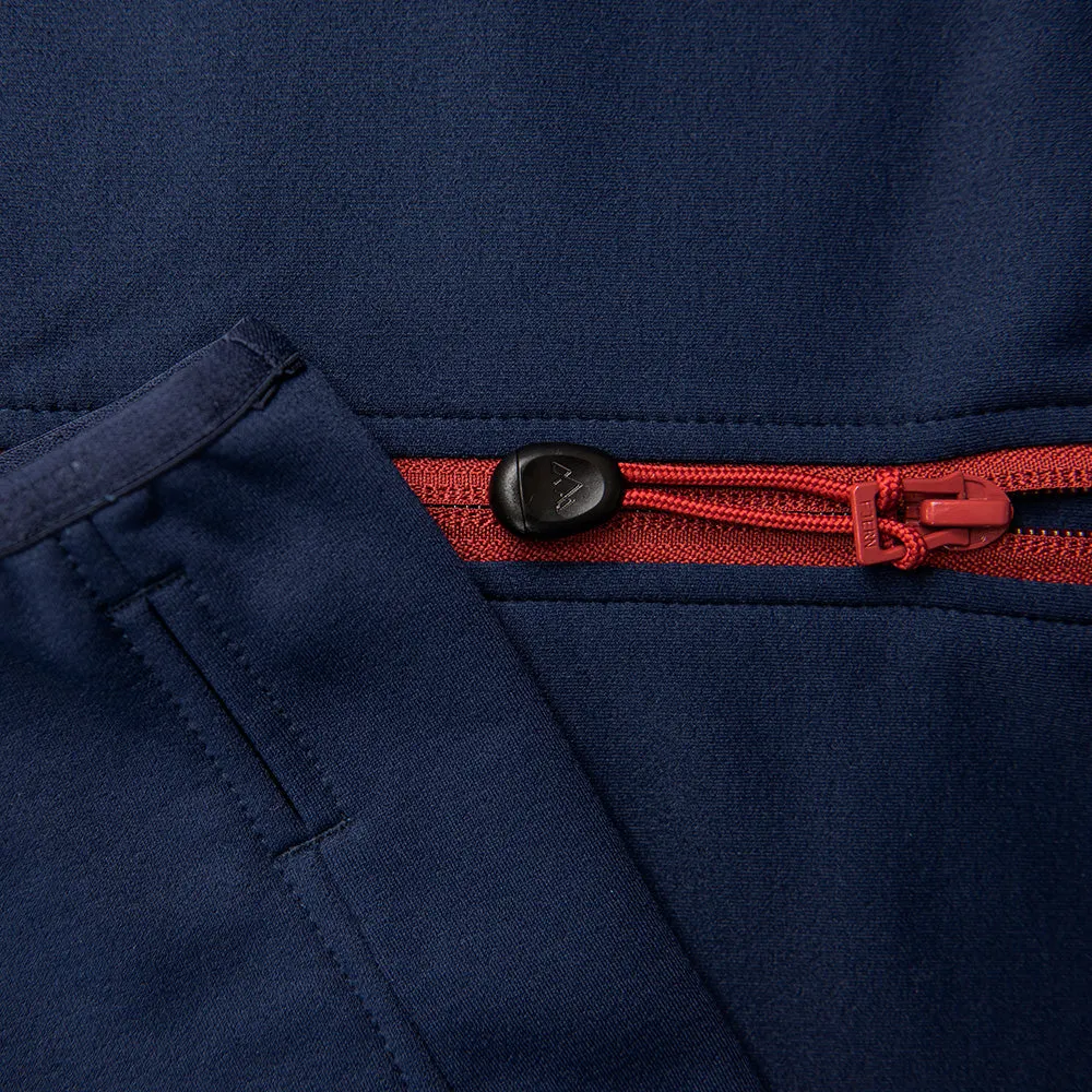 Mens Vandring Stretch Fleece Jacket (Navy/Rust)