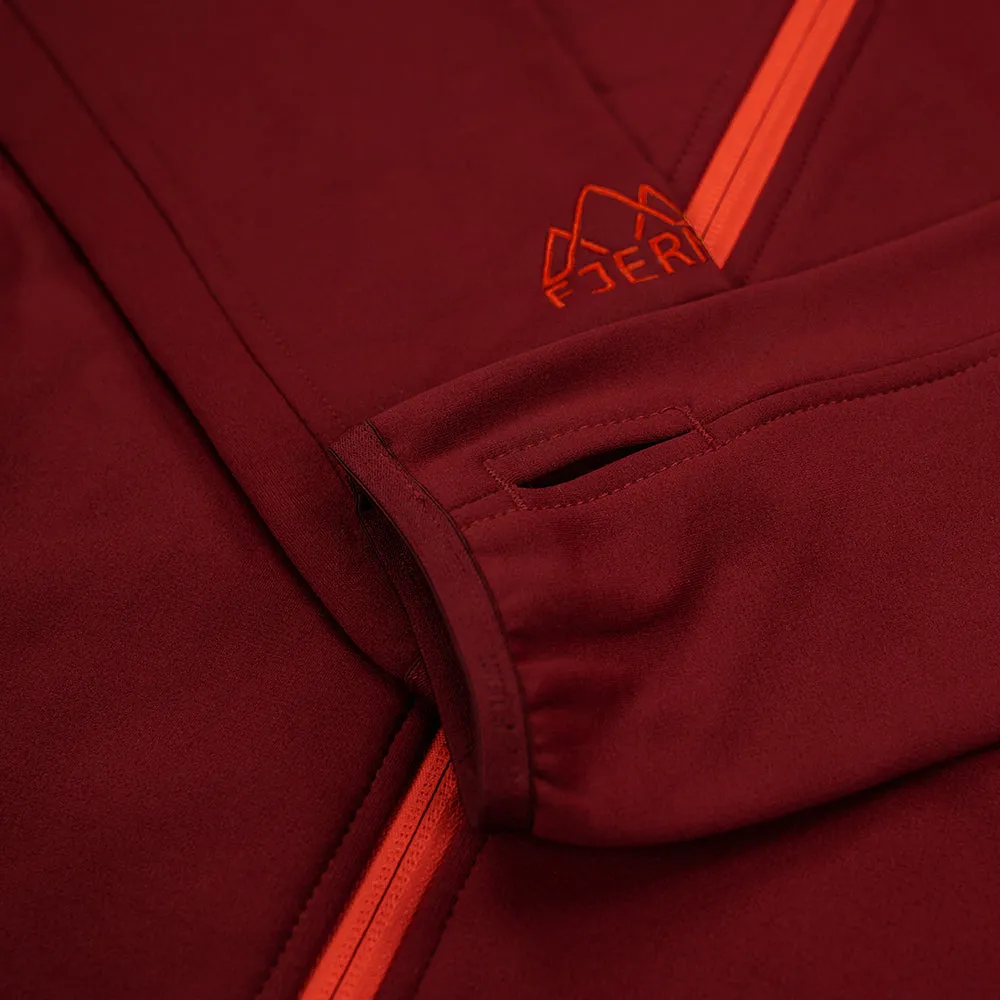 Mens Vandring Stretch Fleece Jacket (Rust/Orange)