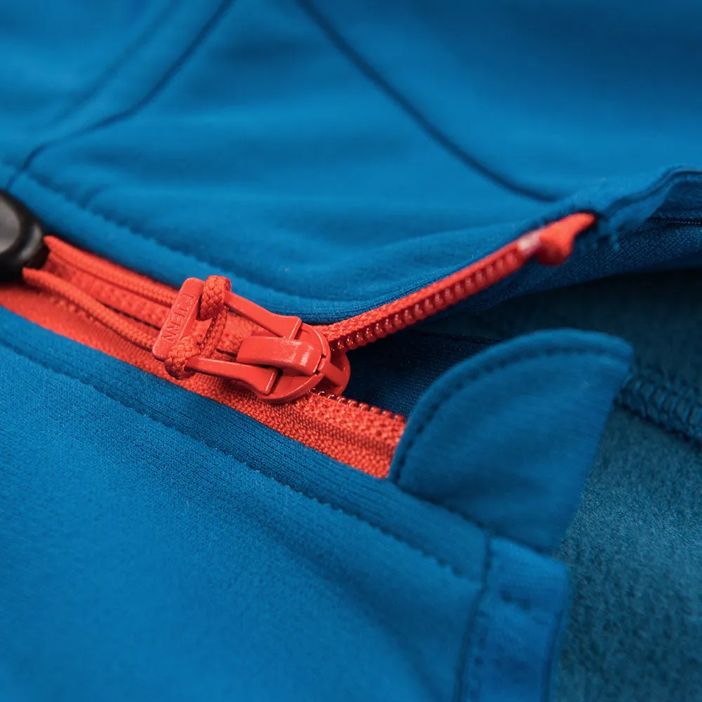 Mens Vandring Stretch Fleece Jacket (Teal/Orange)