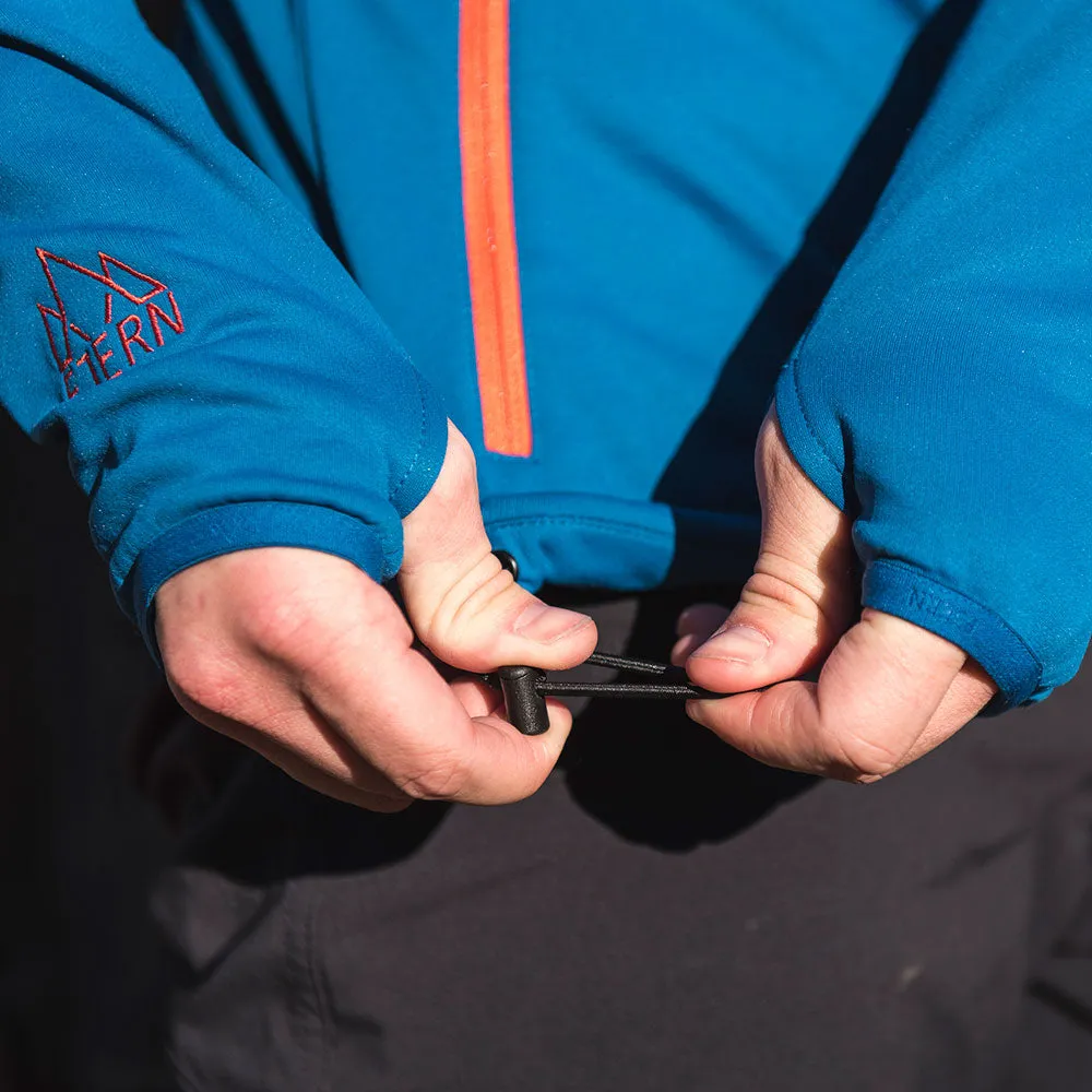 Mens Vandring Stretch Fleece Jacket (Teal/Orange)