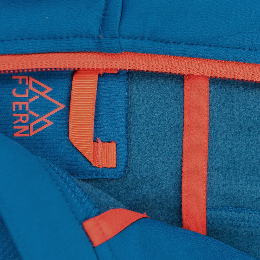 Mens Vandring Stretch Fleece Jacket (Teal/Orange)
