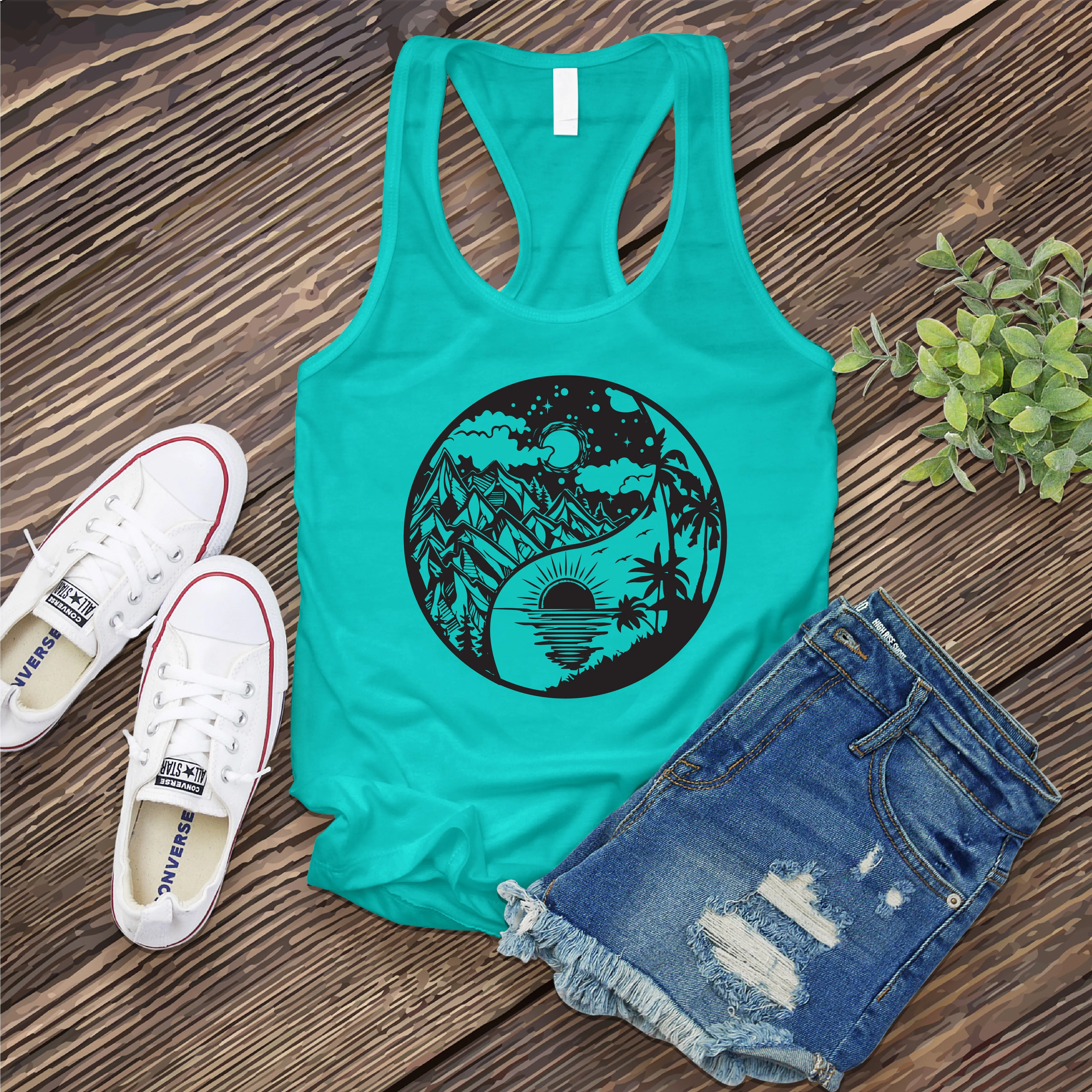 Nature Yin Yang Women's Tank Top