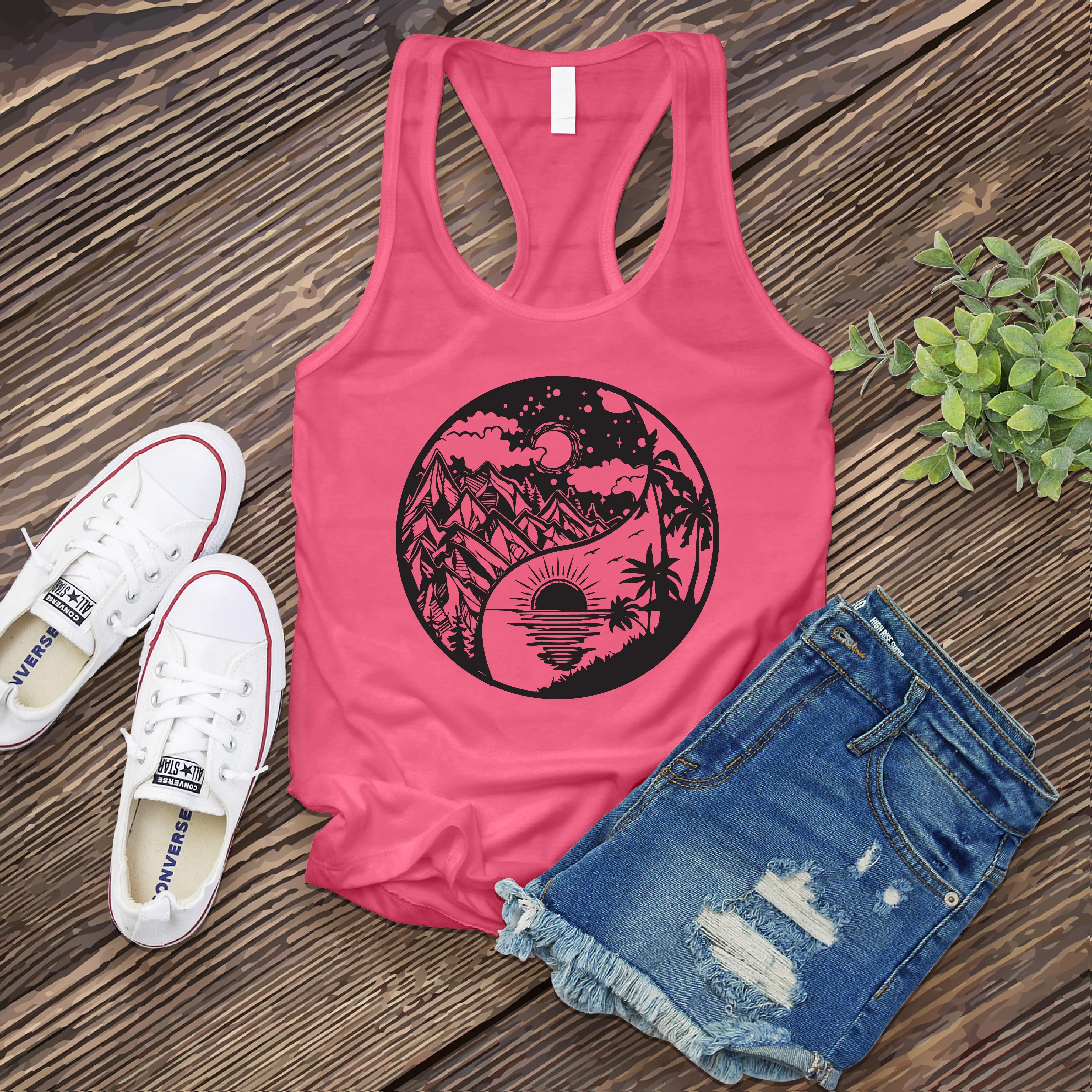 Nature Yin Yang Women's Tank Top