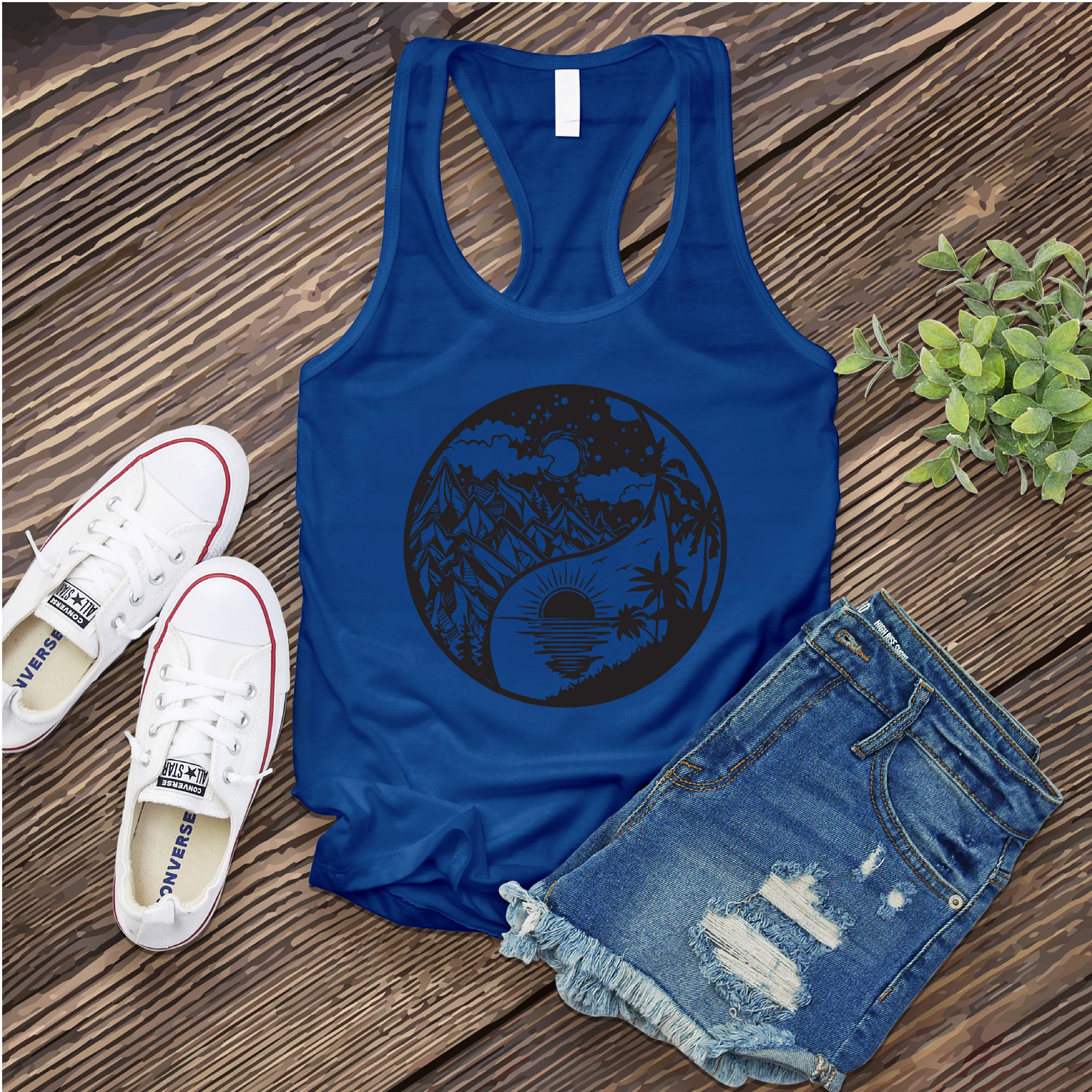 Nature Yin Yang Women's Tank Top