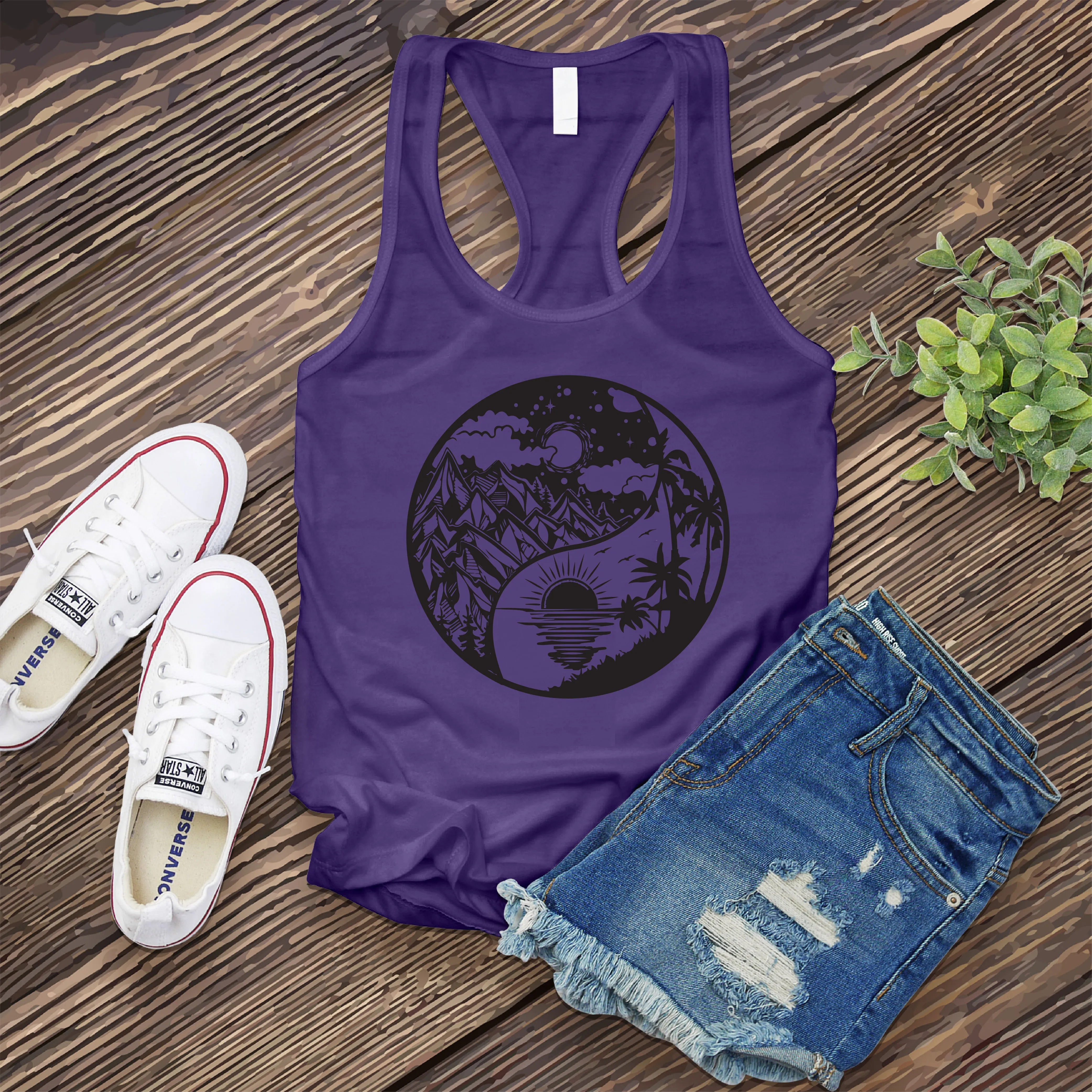 Nature Yin Yang Women's Tank Top