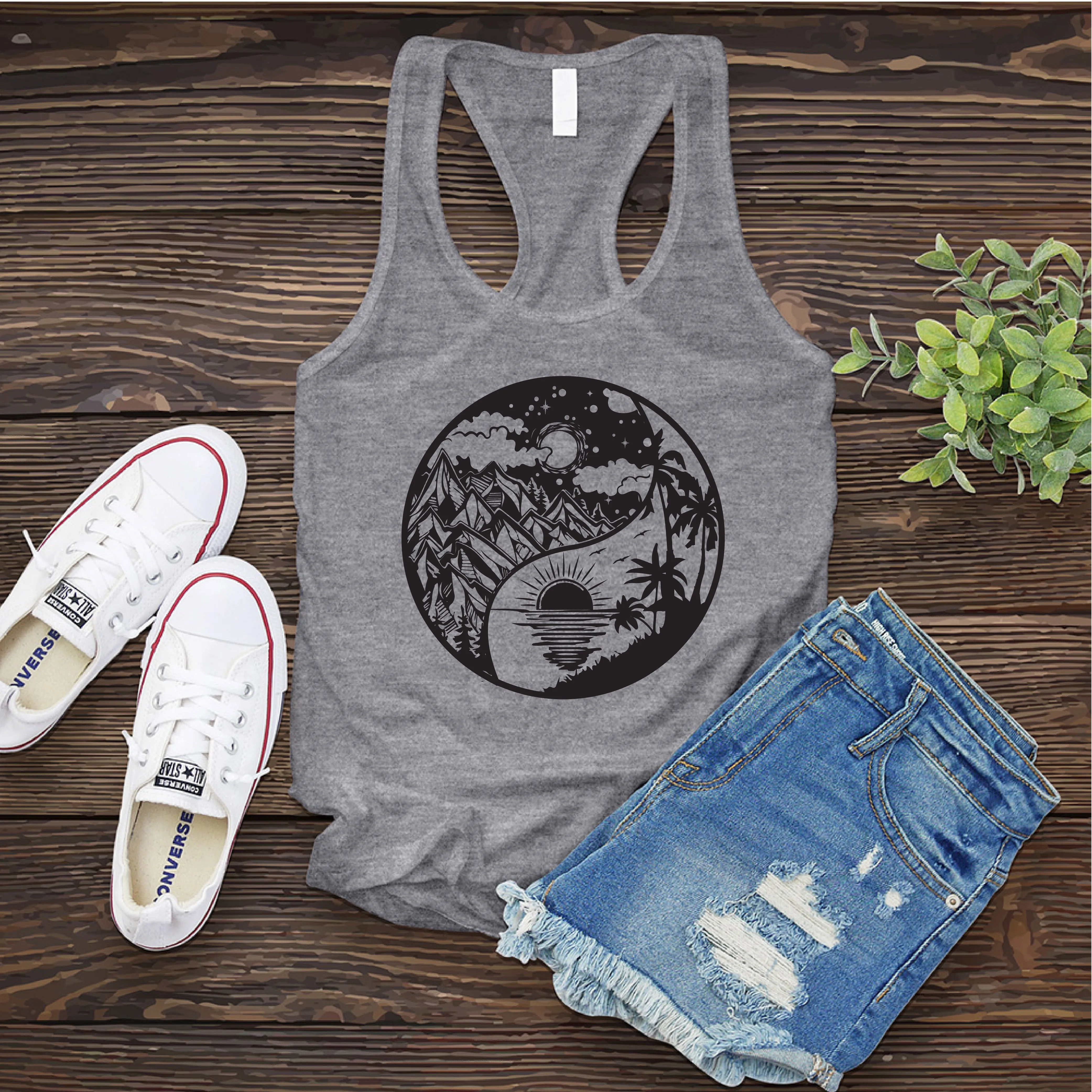 Nature Yin Yang Women's Tank Top
