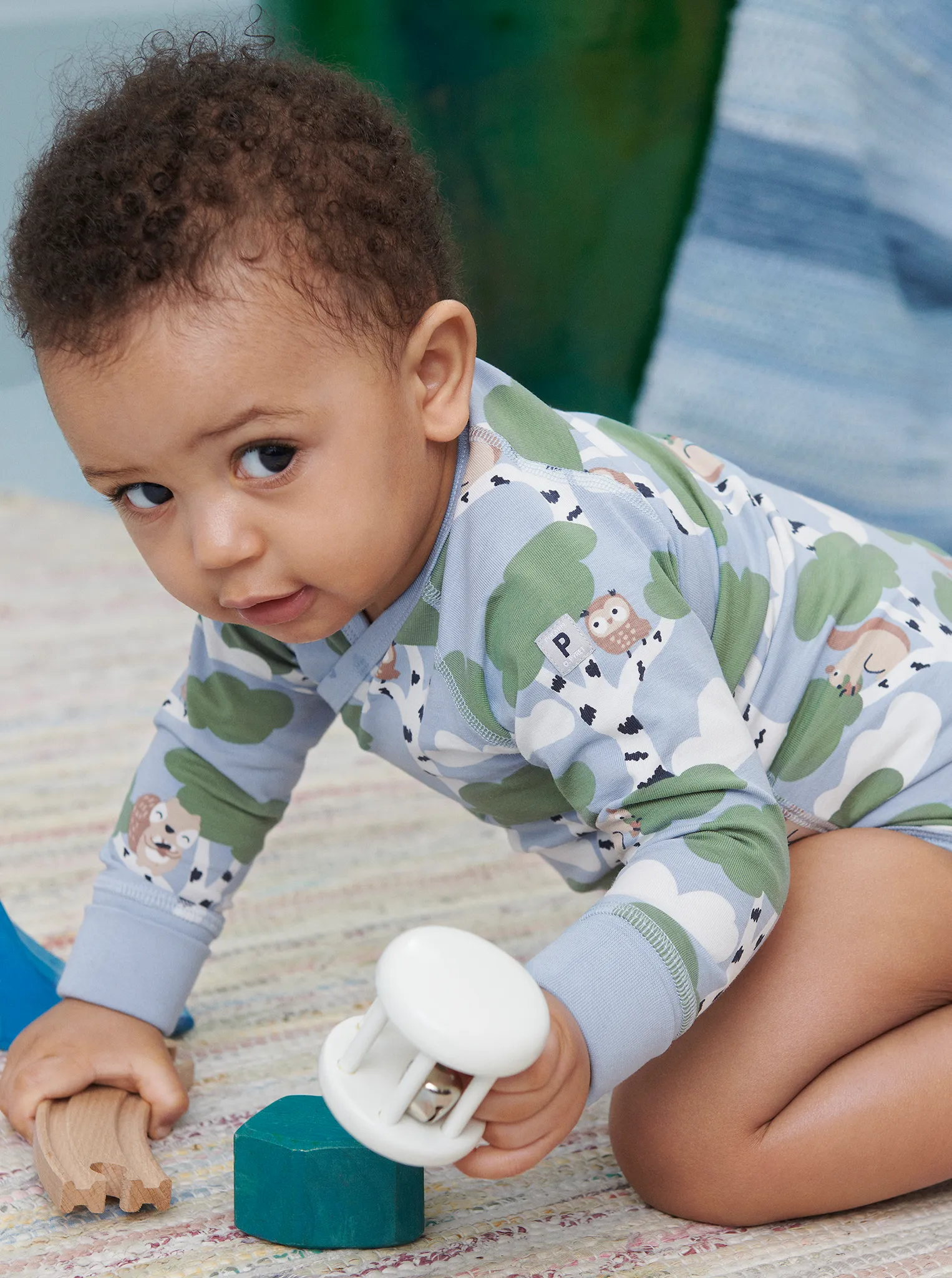 Owls & Squirrels Wraparound Babygrow