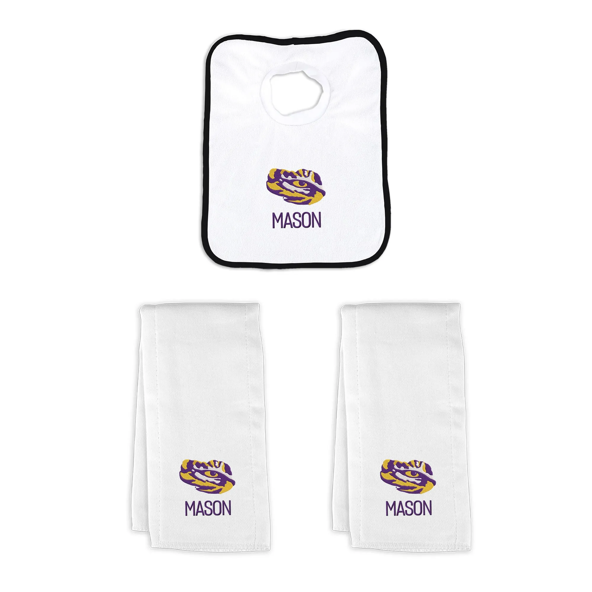 Personalized LSU Tigers Eye Small Basket - 4 Items