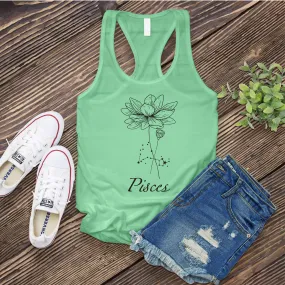 Pisces Flower Women's Tank Top