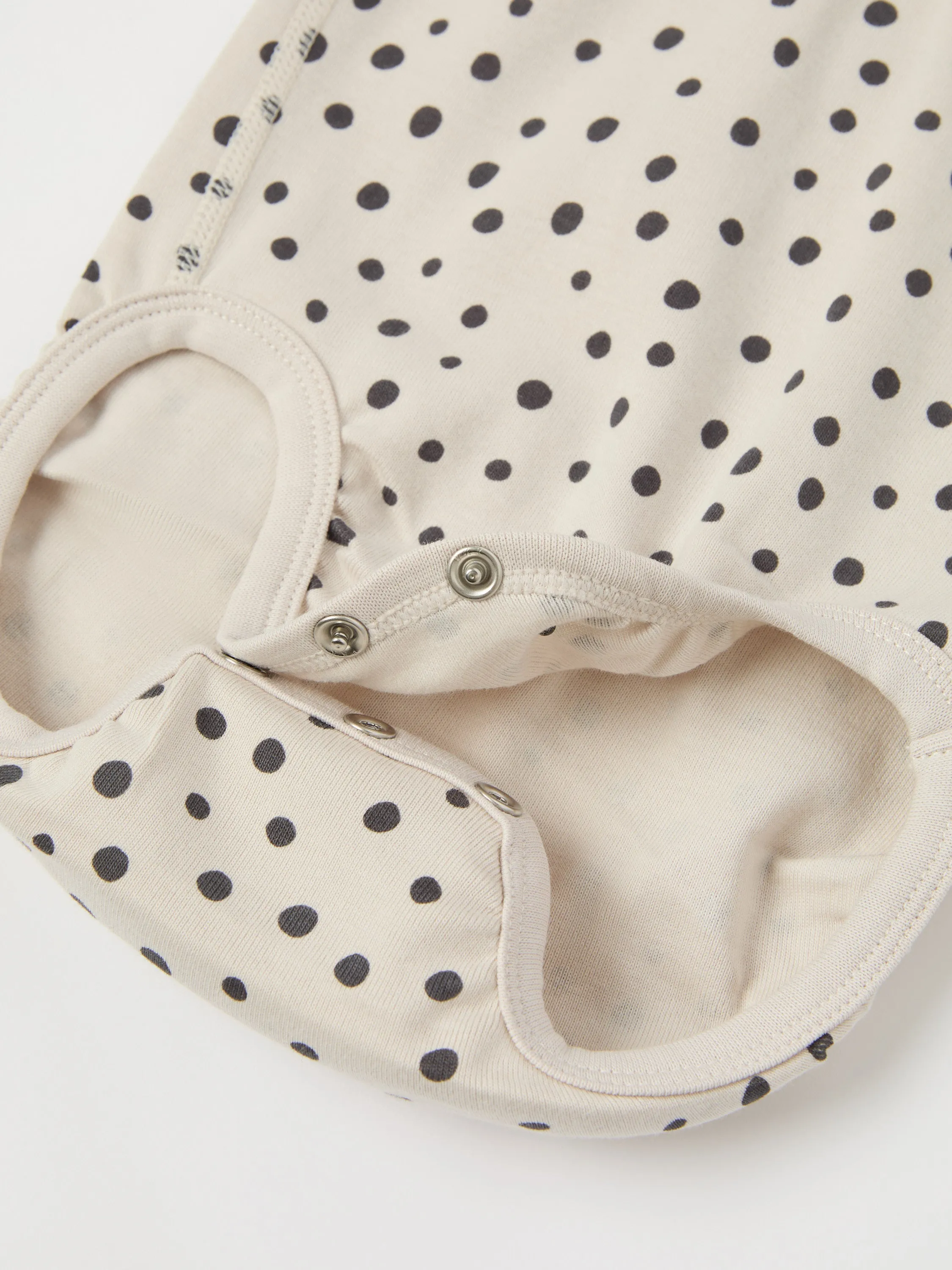 Polka Dot Fox Appliqué Babygrow