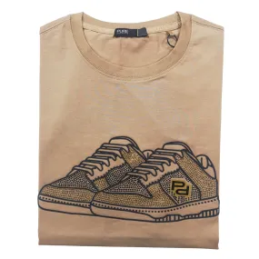 Pure Premium Sneaker Scarpa Camel T-Shirt
