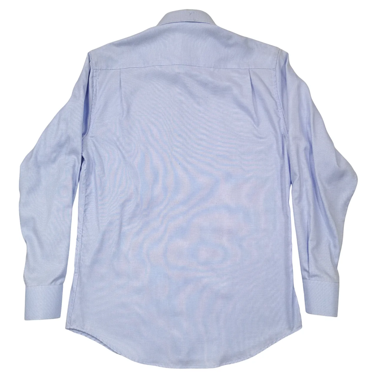 Rossini Light Blue Fine Check  LS Shirt