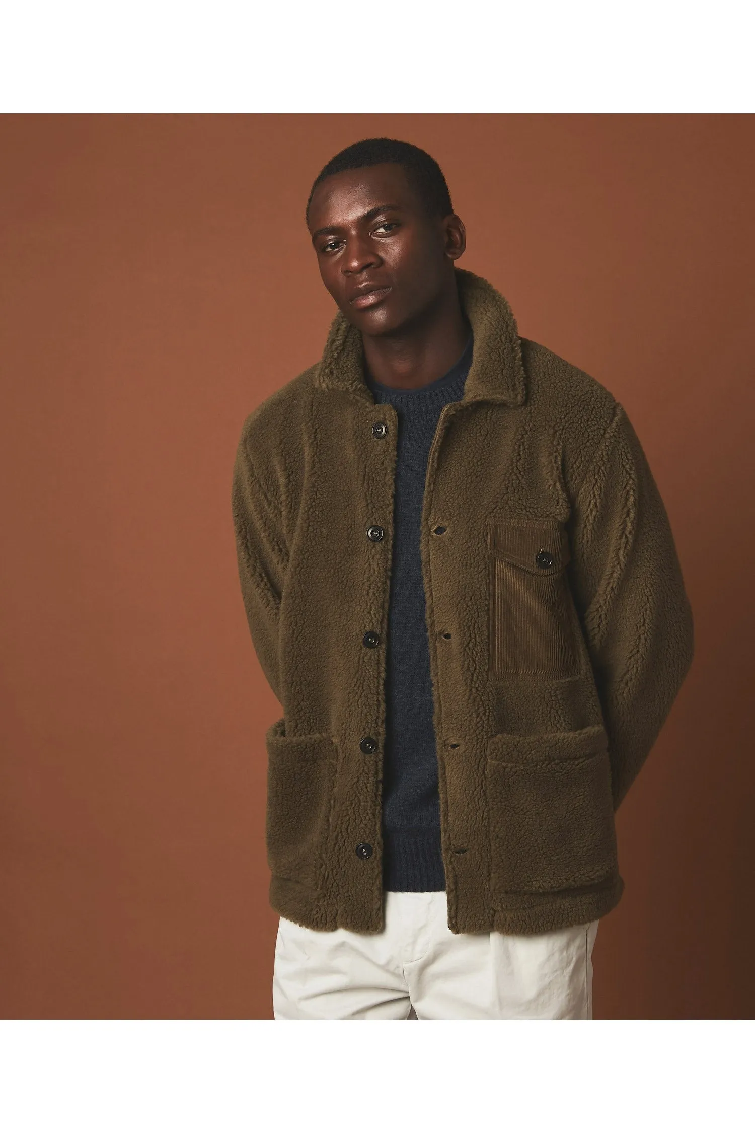 Sherpa Utility Jacket - Army Green
