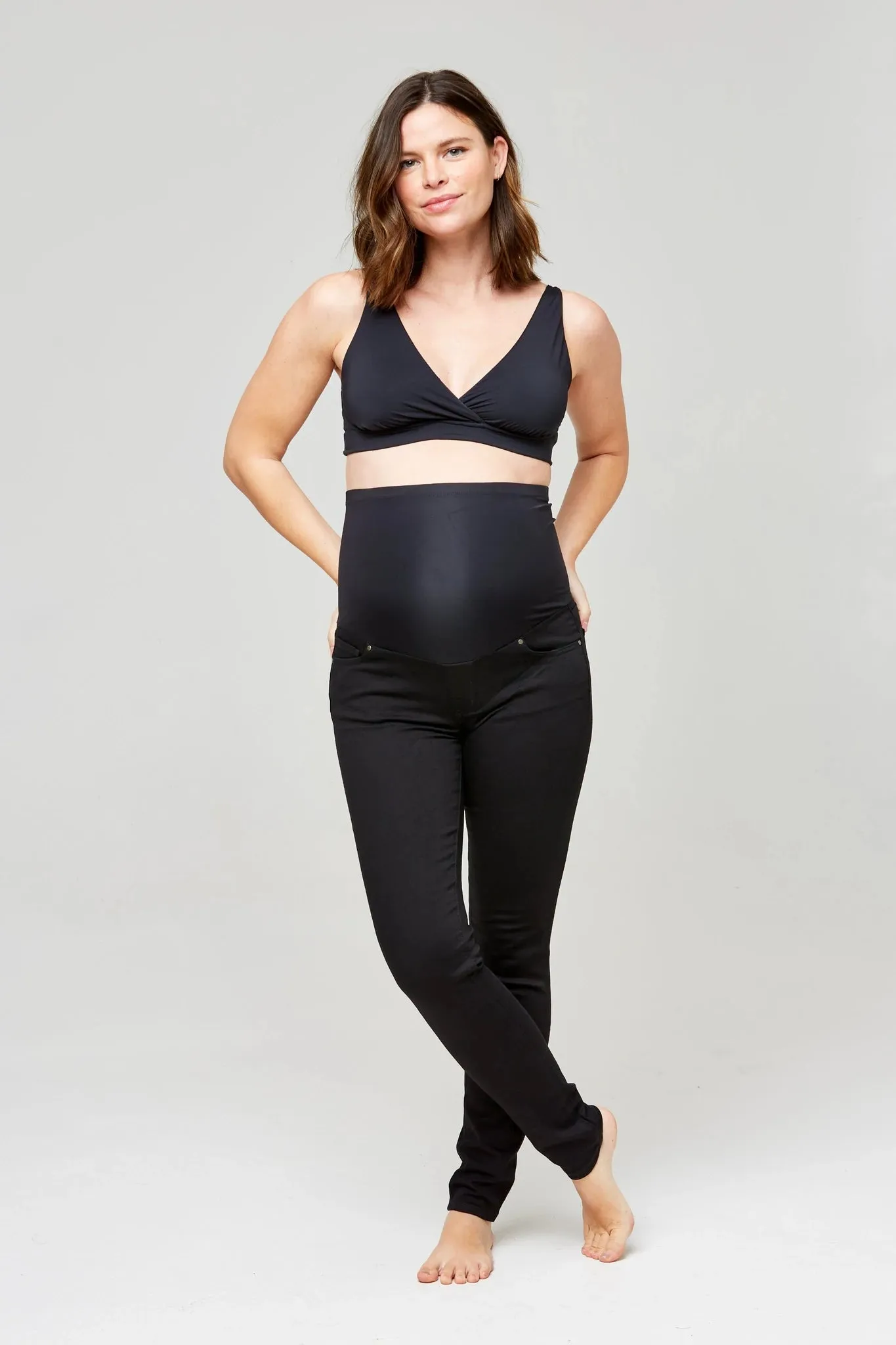 SUMMER SALE!  Soho Skinny Over the Belly Jean in Dark Wash by NOM