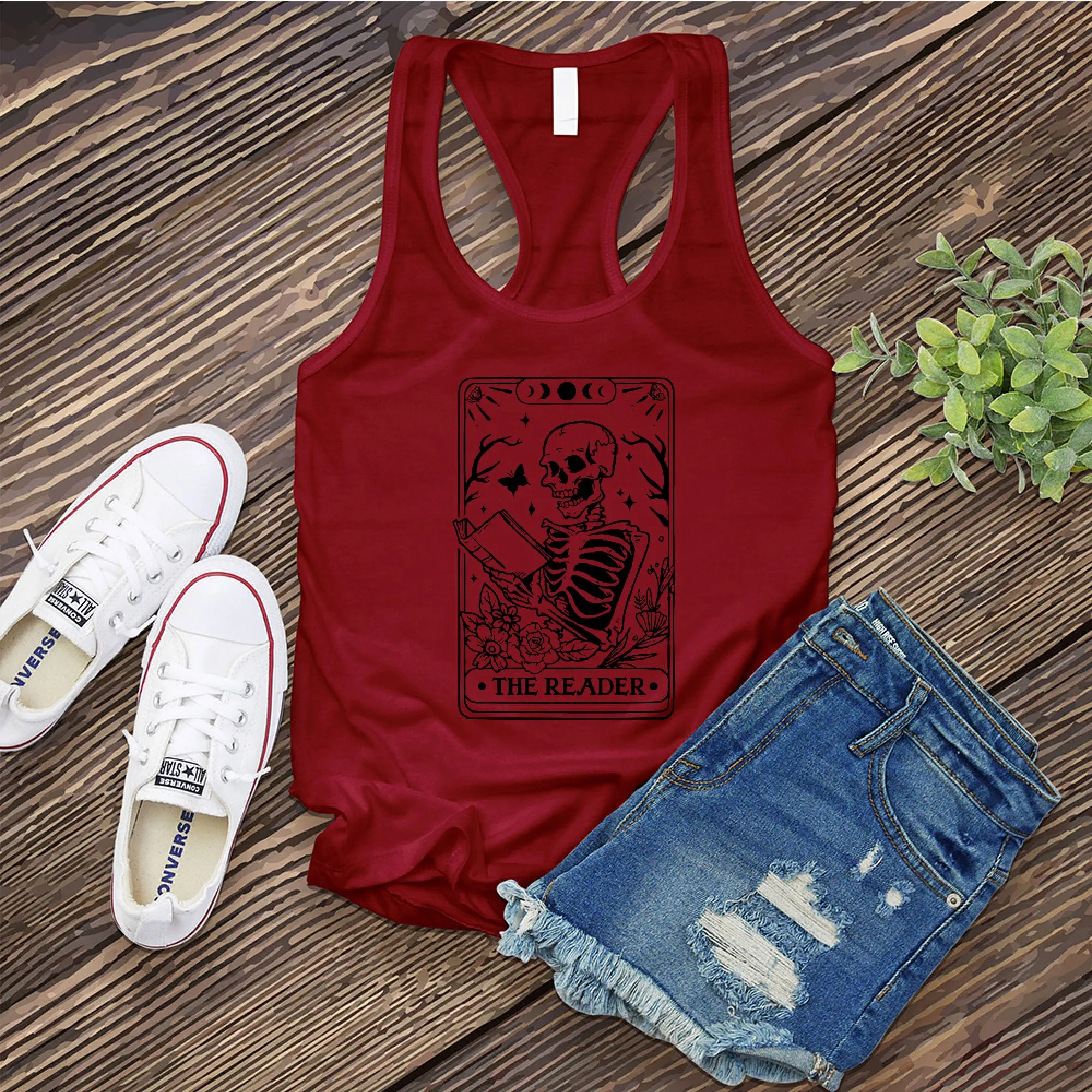 The Reader Tarot Card Women's Tank Top