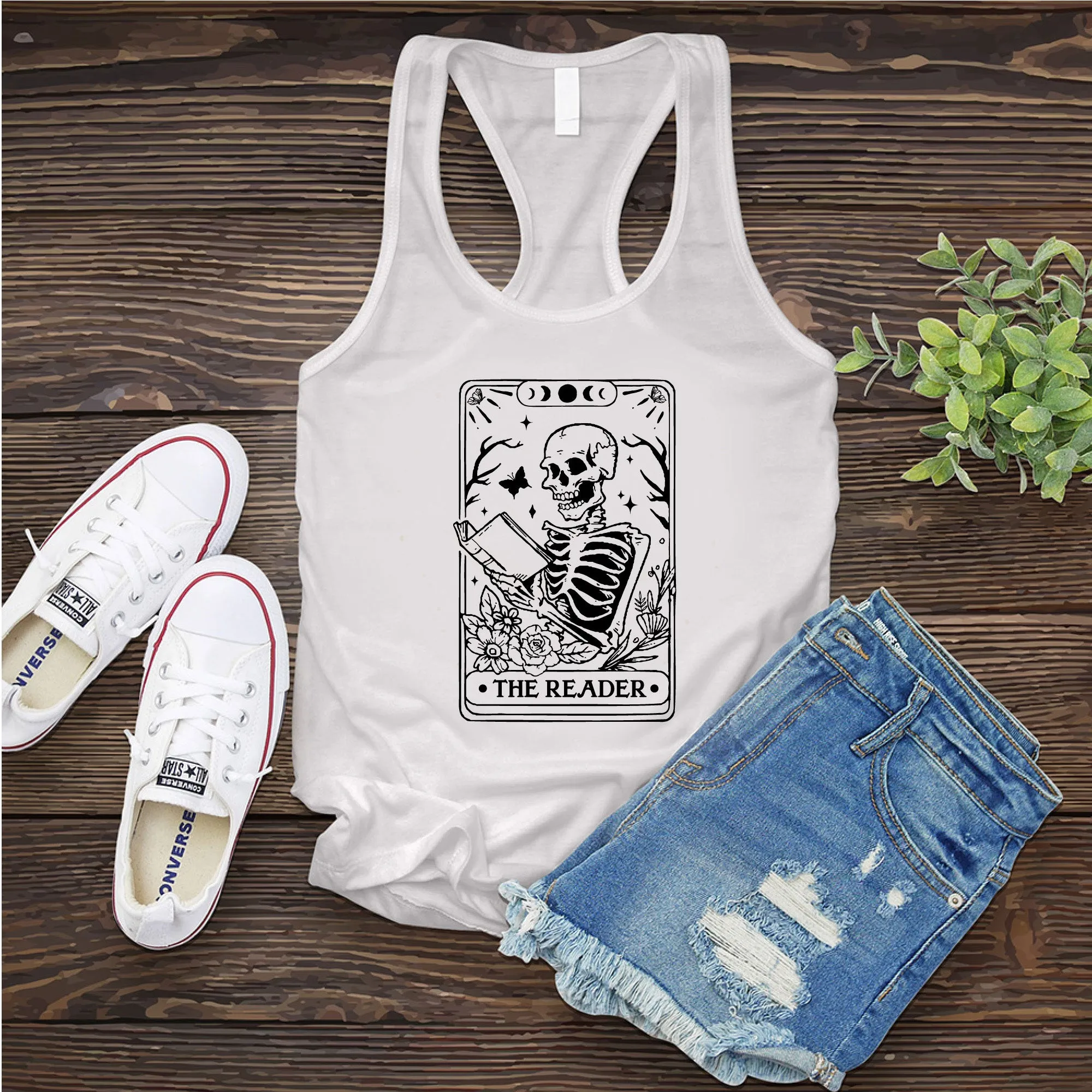 The Reader Tarot Card Women's Tank Top