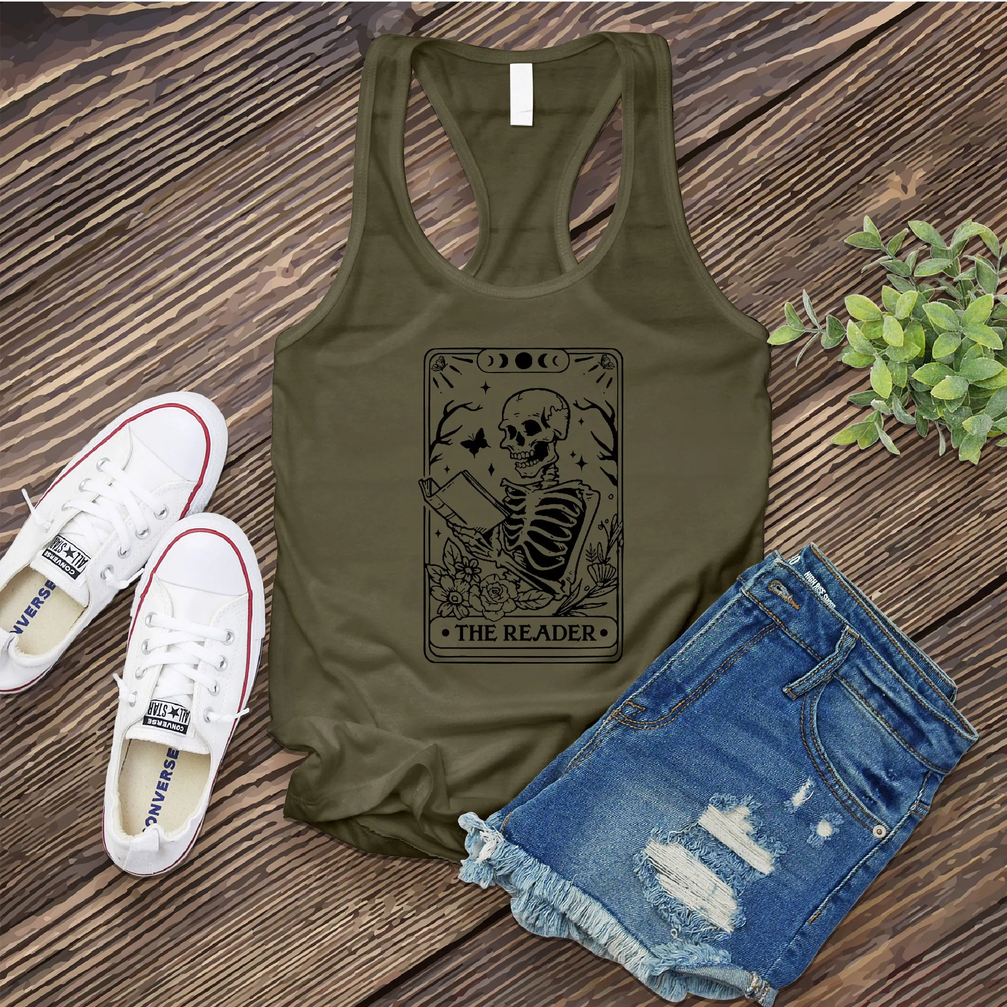 The Reader Tarot Card Women's Tank Top