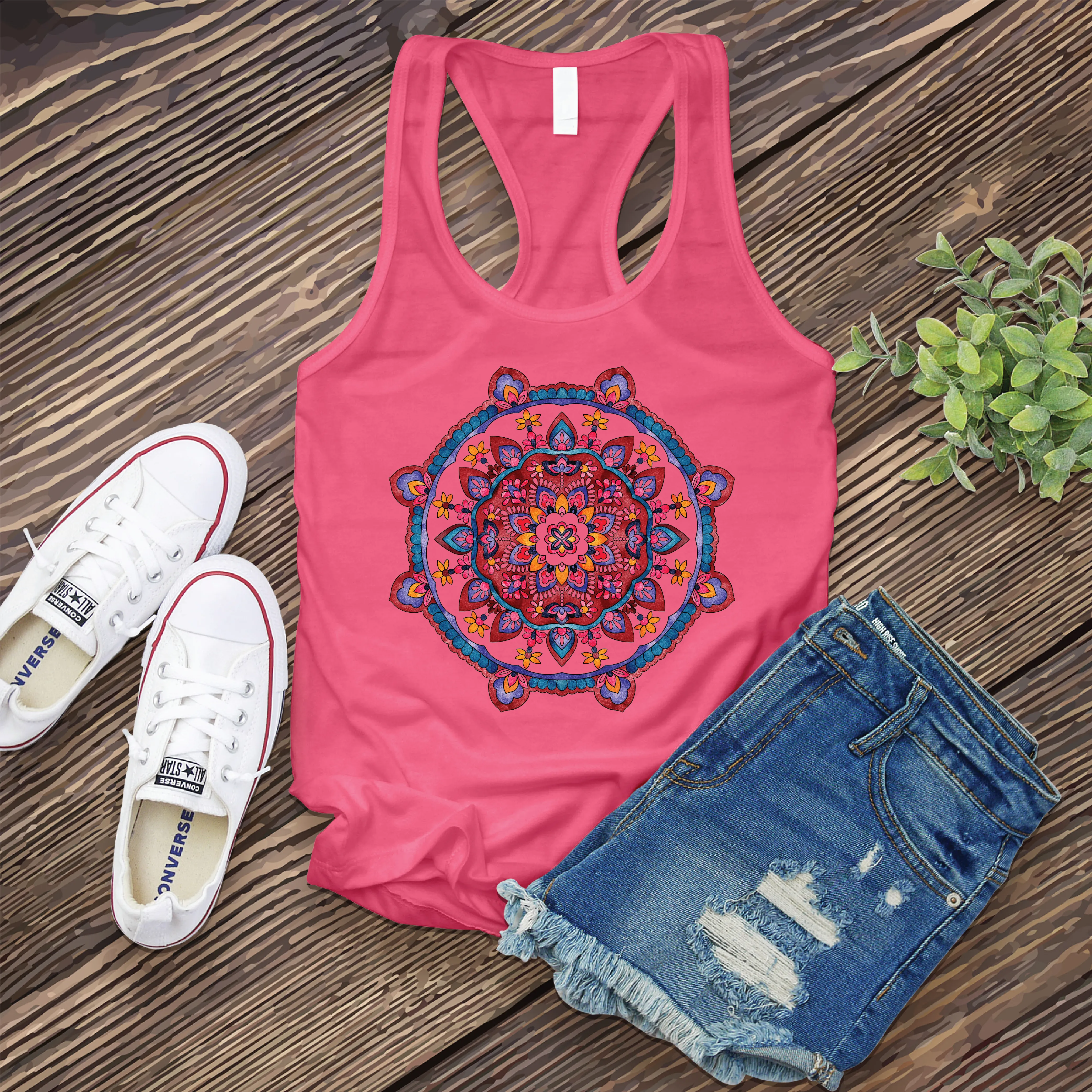 Watercolor Mandala Women's Tank Top