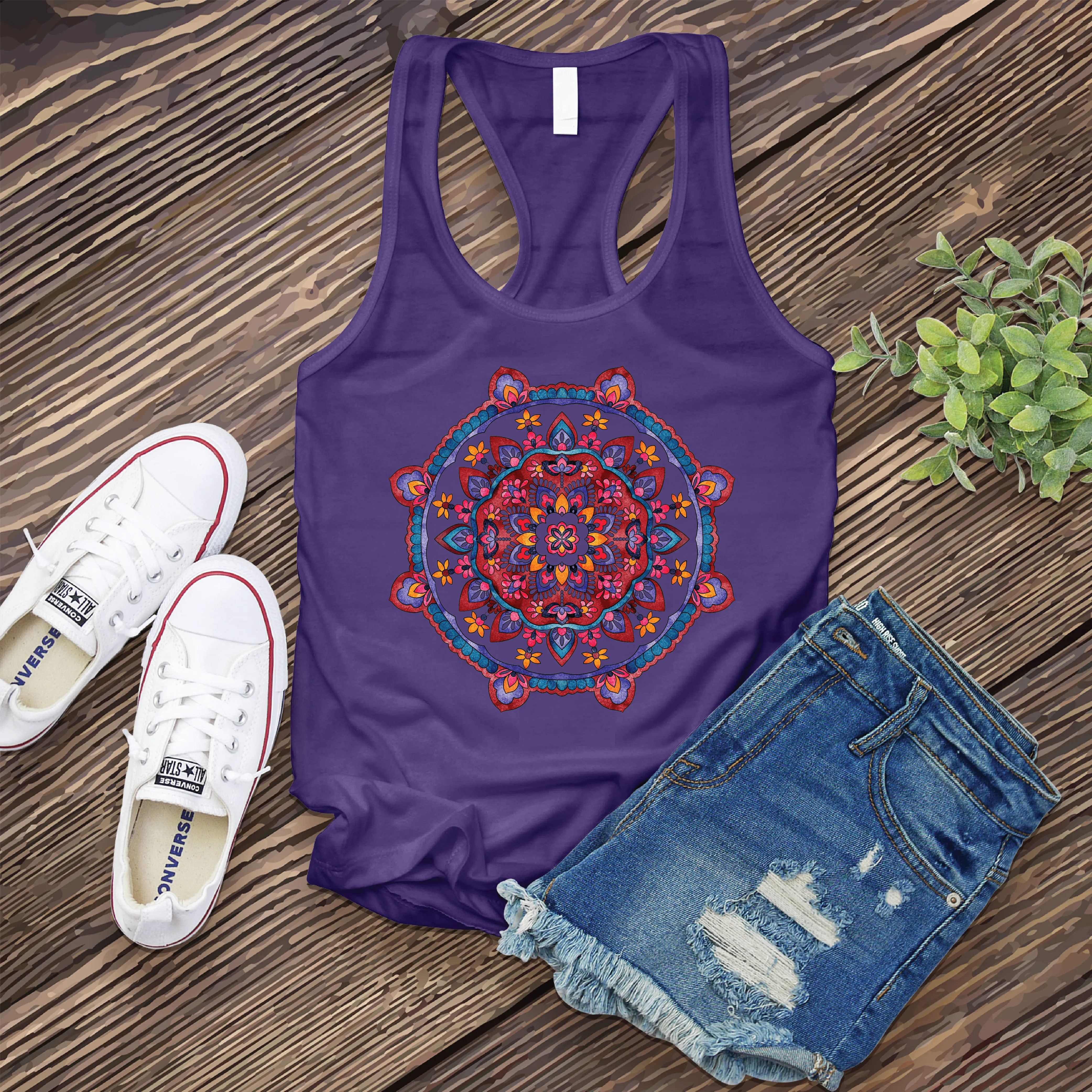 Watercolor Mandala Women's Tank Top