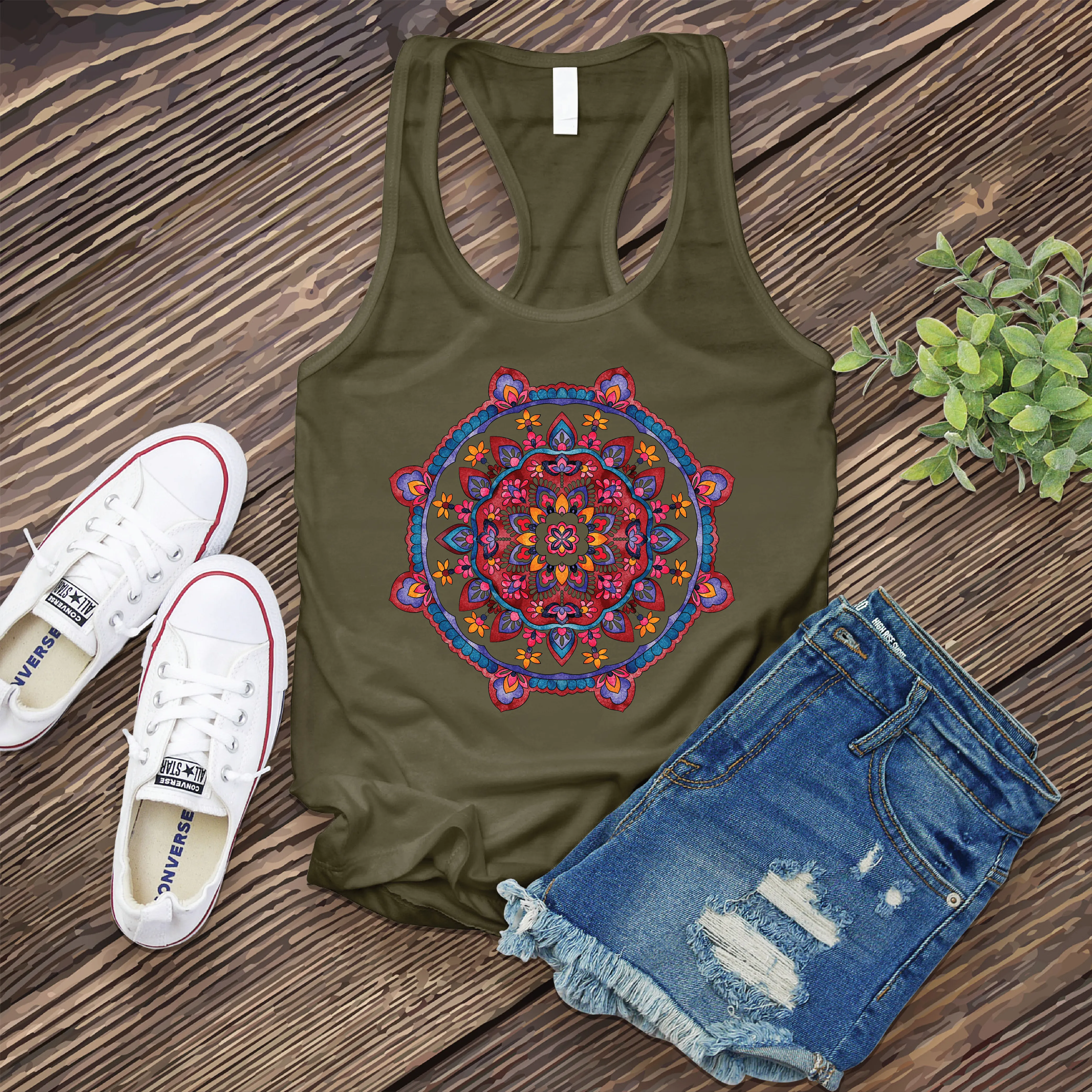 Watercolor Mandala Women's Tank Top