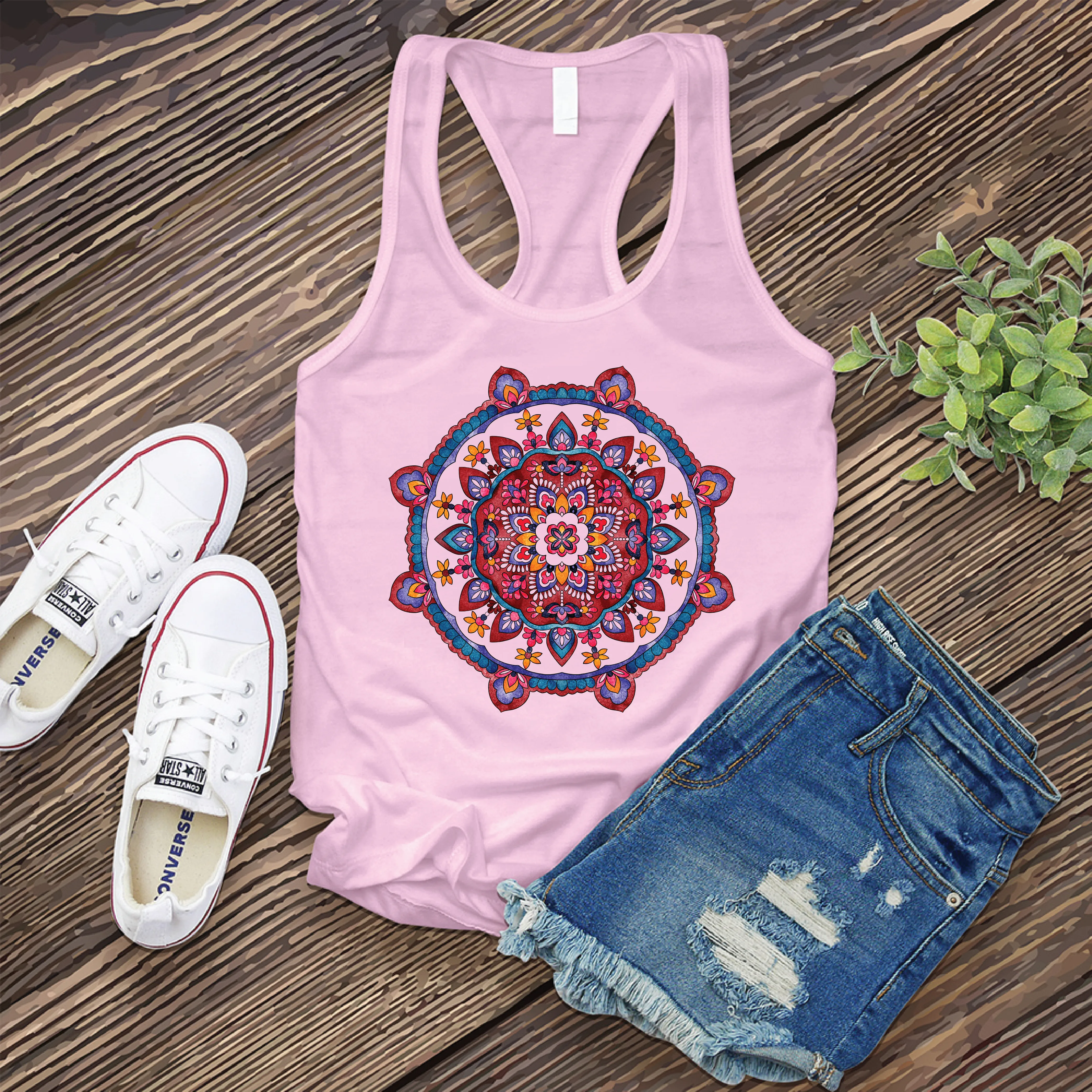 Watercolor Mandala Women's Tank Top