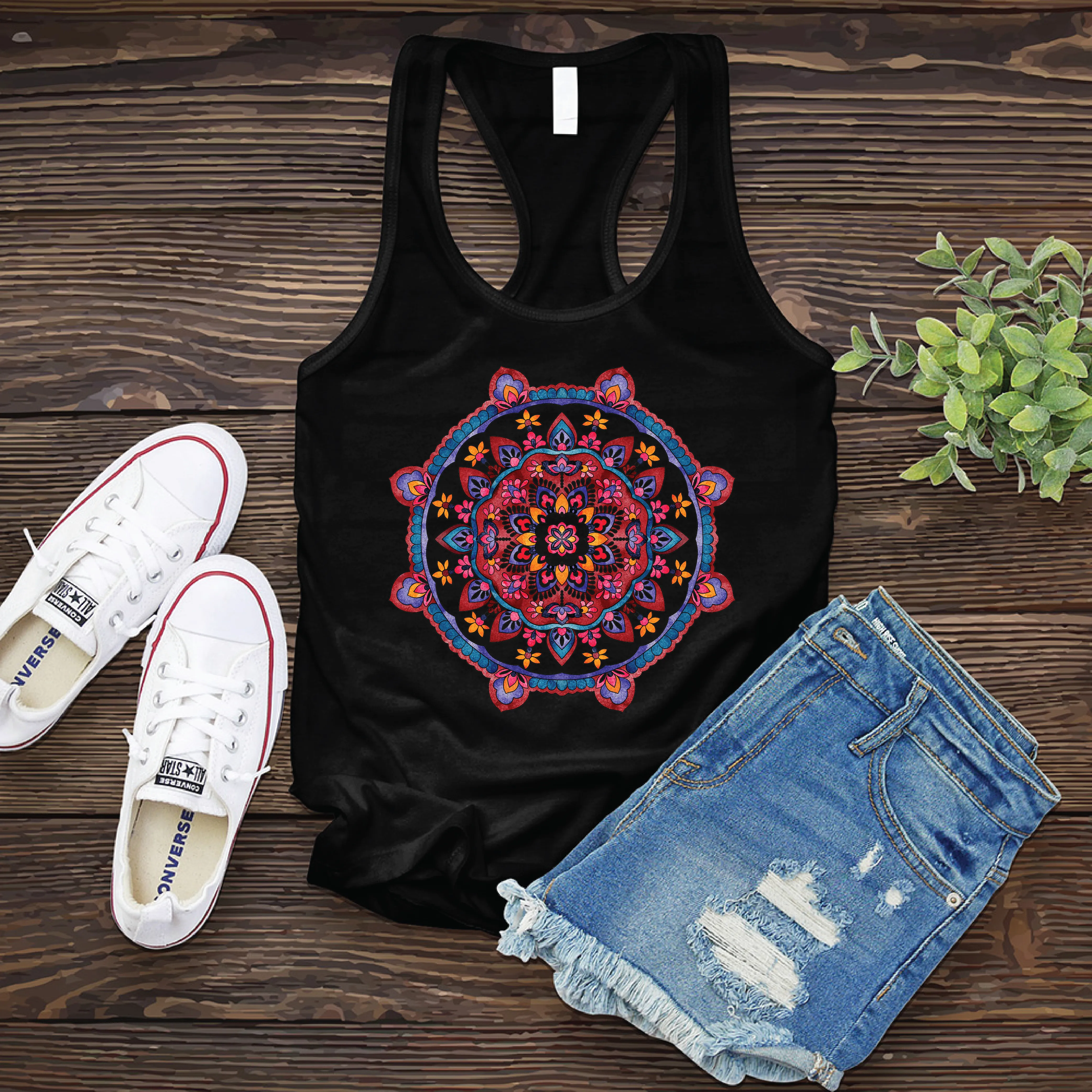 Watercolor Mandala Women's Tank Top