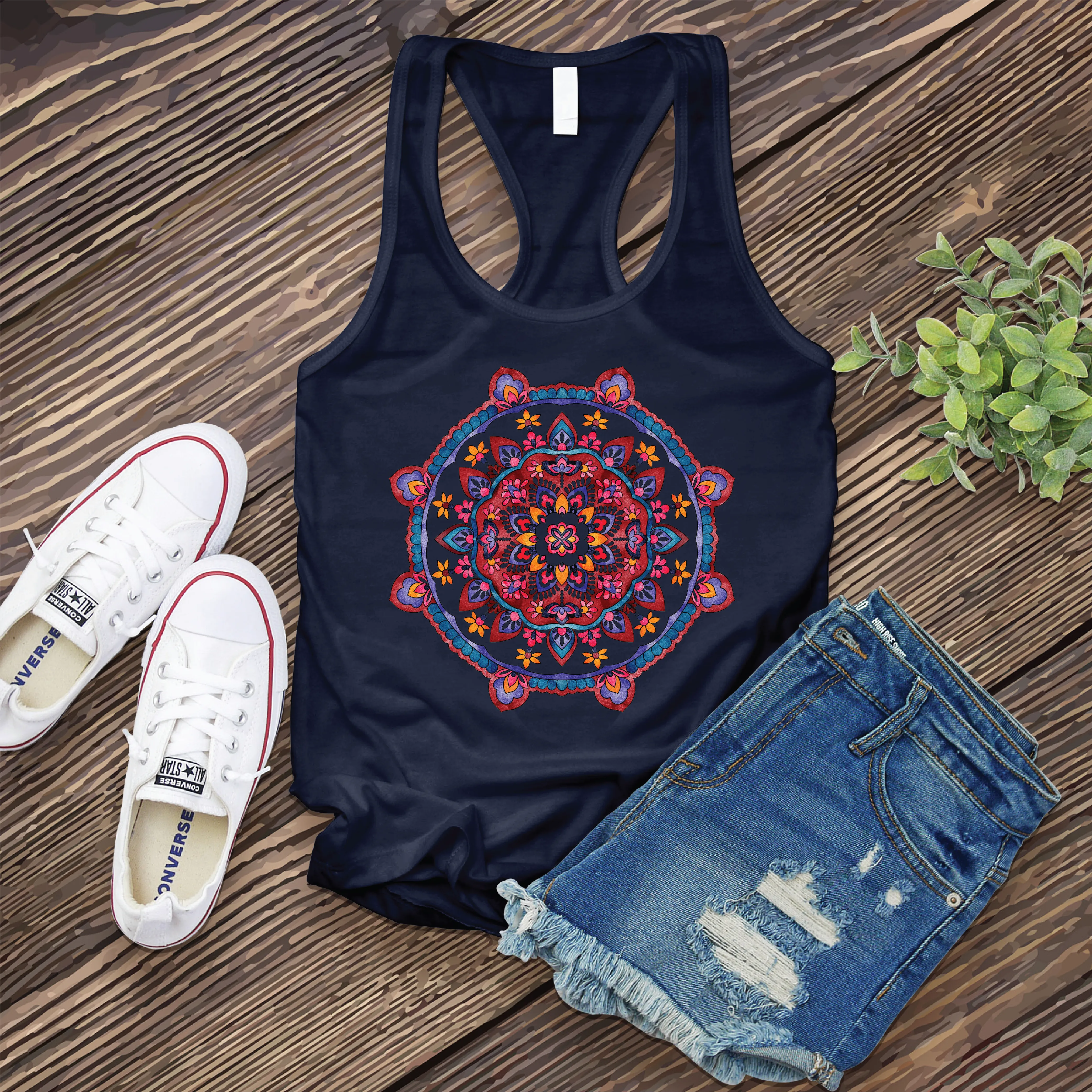 Watercolor Mandala Women's Tank Top