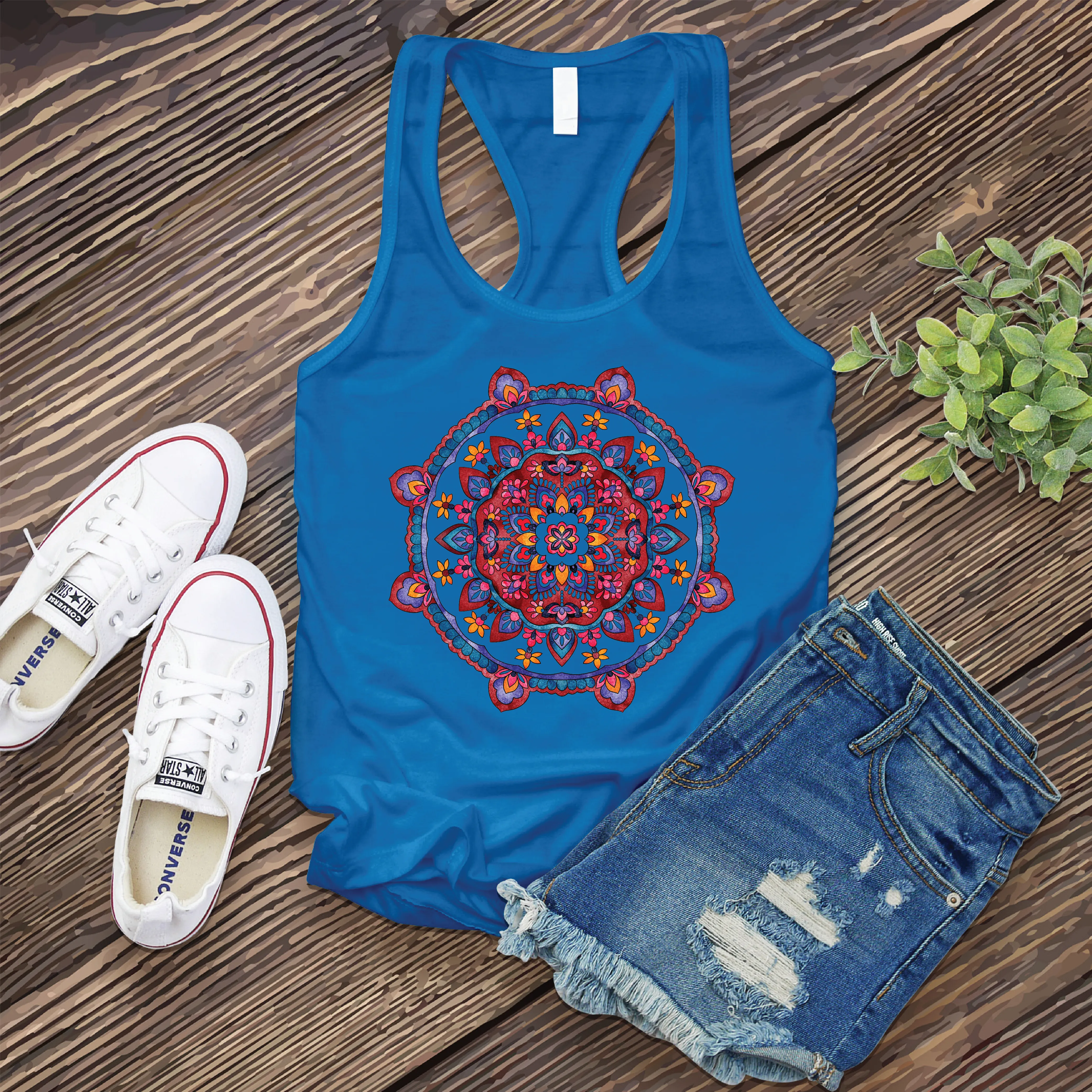 Watercolor Mandala Women's Tank Top