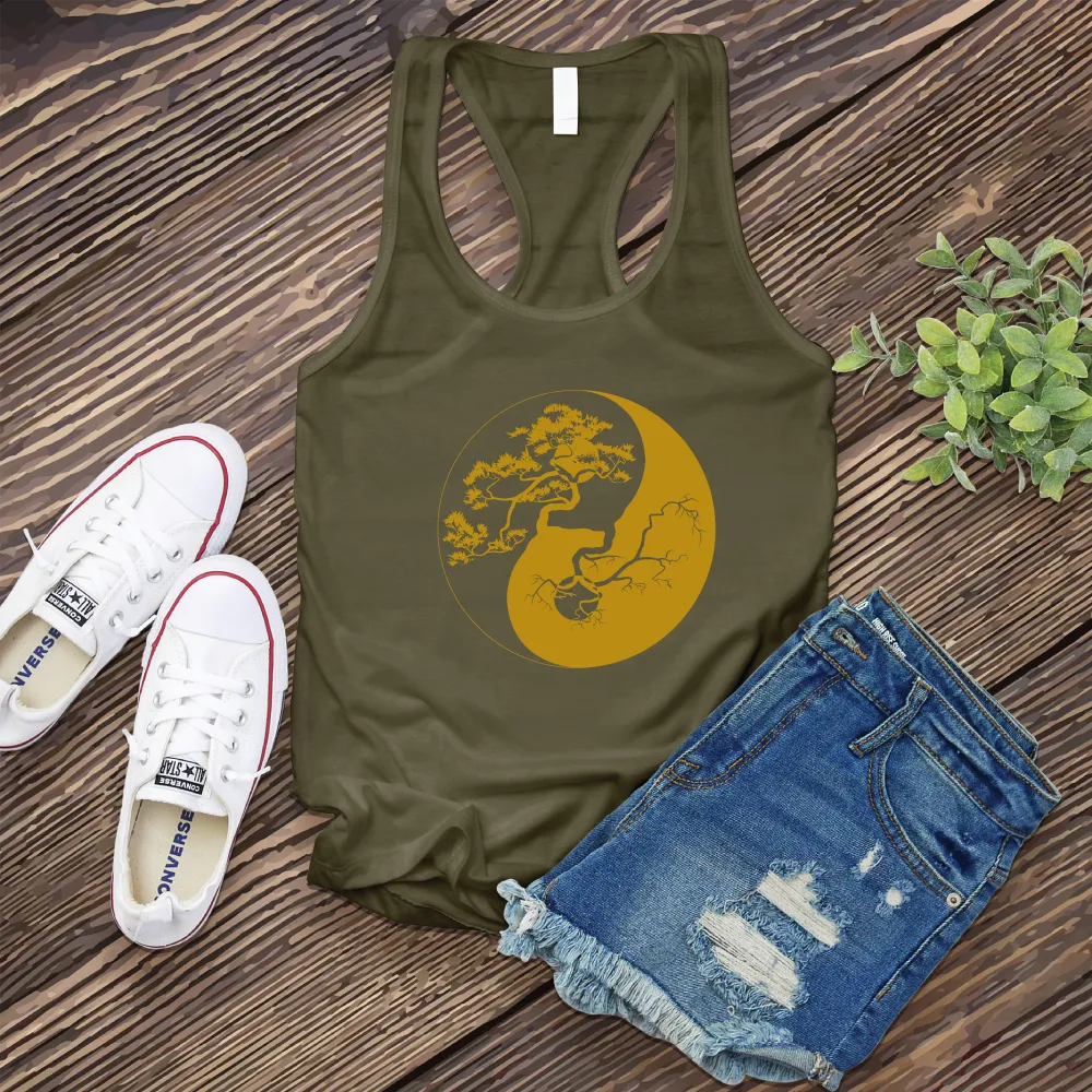 Yin Yang Bonsai Tree Women's Tank Top